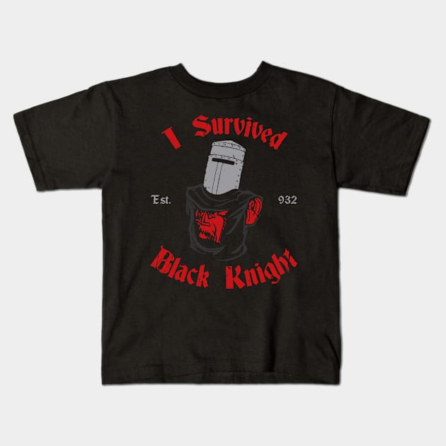 I Survived Black Knight Kids T-Shirt by Melonseta